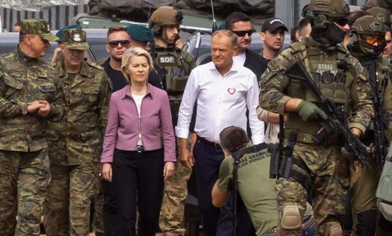 Туск-и-фон-дер-Ляйен-приехали-к-границе-Белоруссии-и-стали-орать